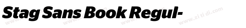 Stag Sans Book Regul字体转换